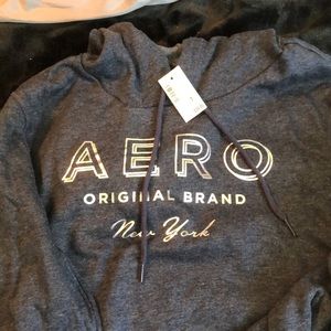 Dark blue sweatshirt with hood, never worn, from aeropostale